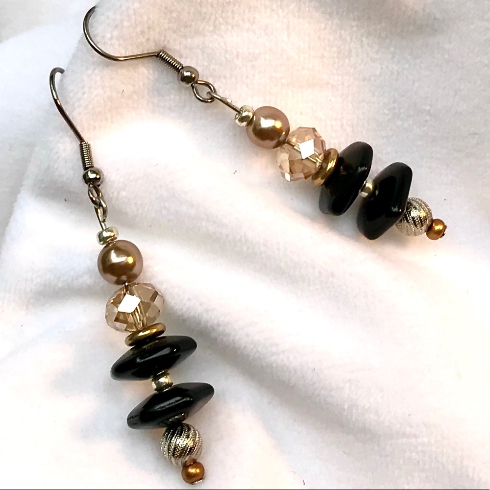 Handmade Earrings with Modern & Vintage Elements (E107-3H)